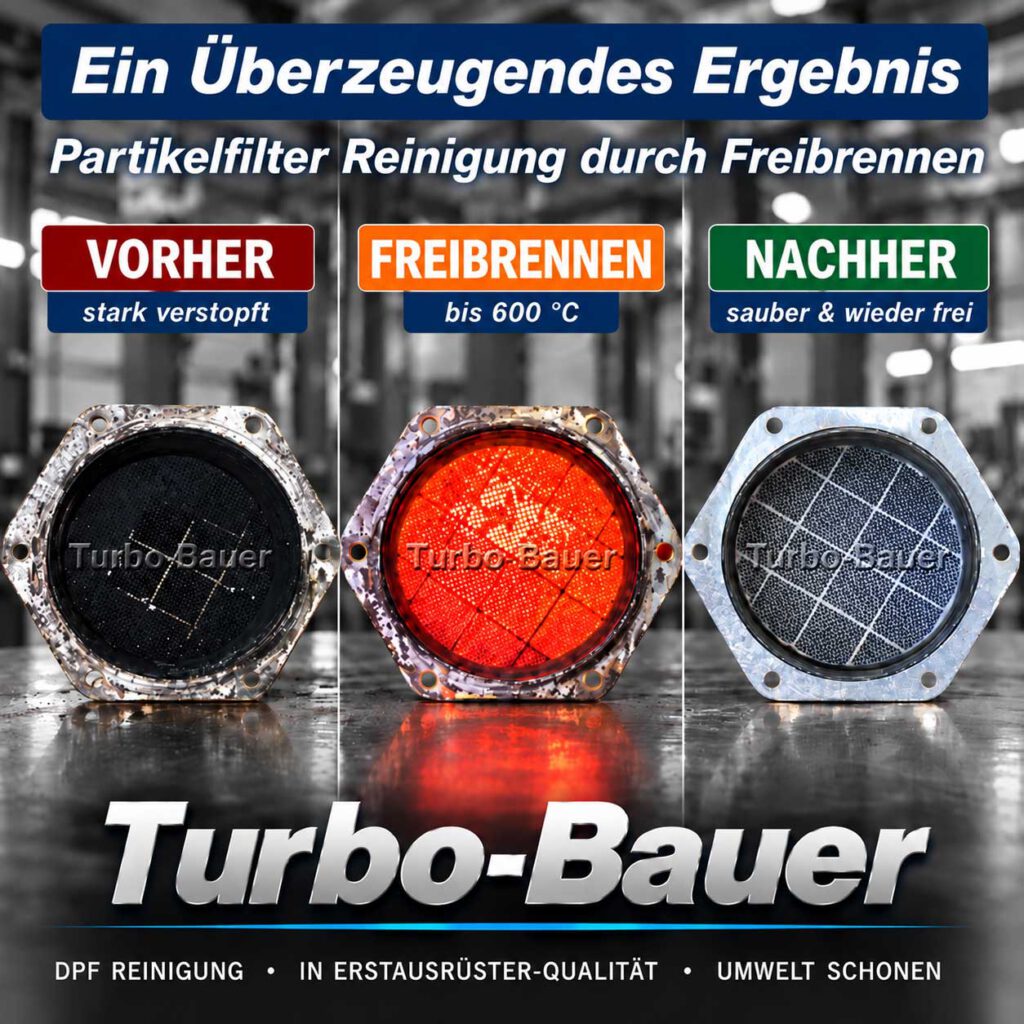 artikelfilter Freibrennen bei Turbo-Bauer – Dieselpartikelfilter vor, während und nach der DPF