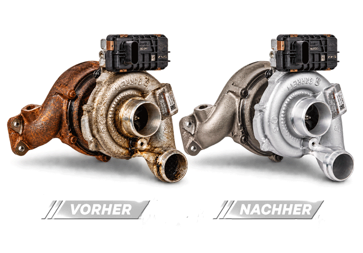 Titelbild Instandgesetzter Turbolader Vorher Nachher